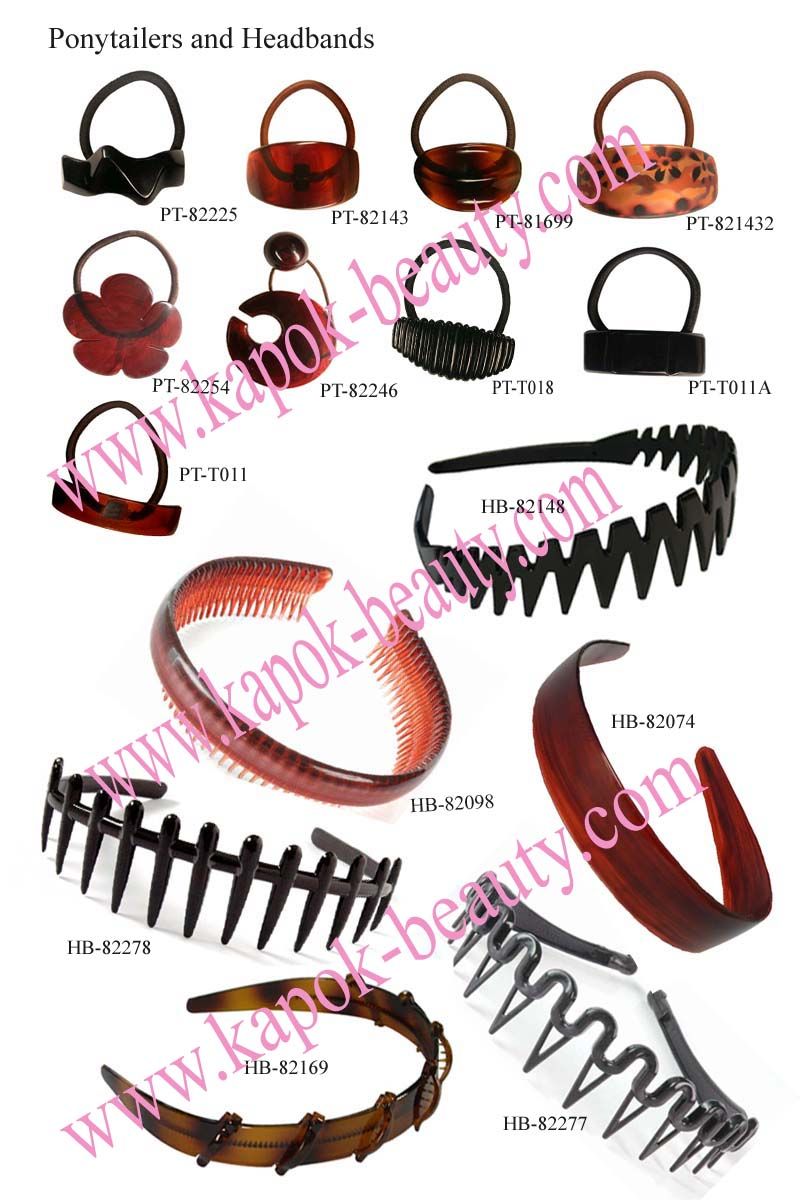 Ponytailers and headbands