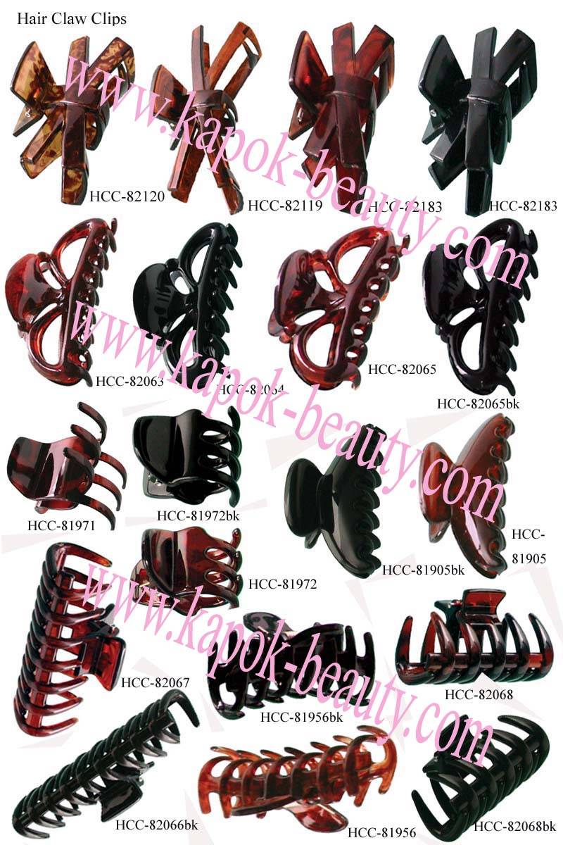 Hair claw clips