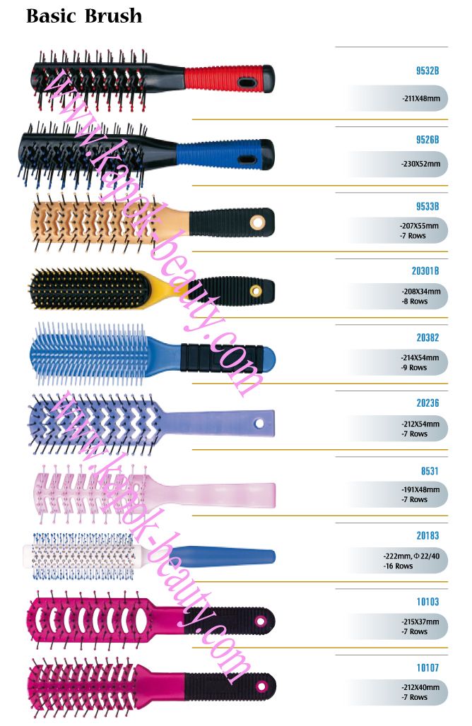 Basic hair brushes