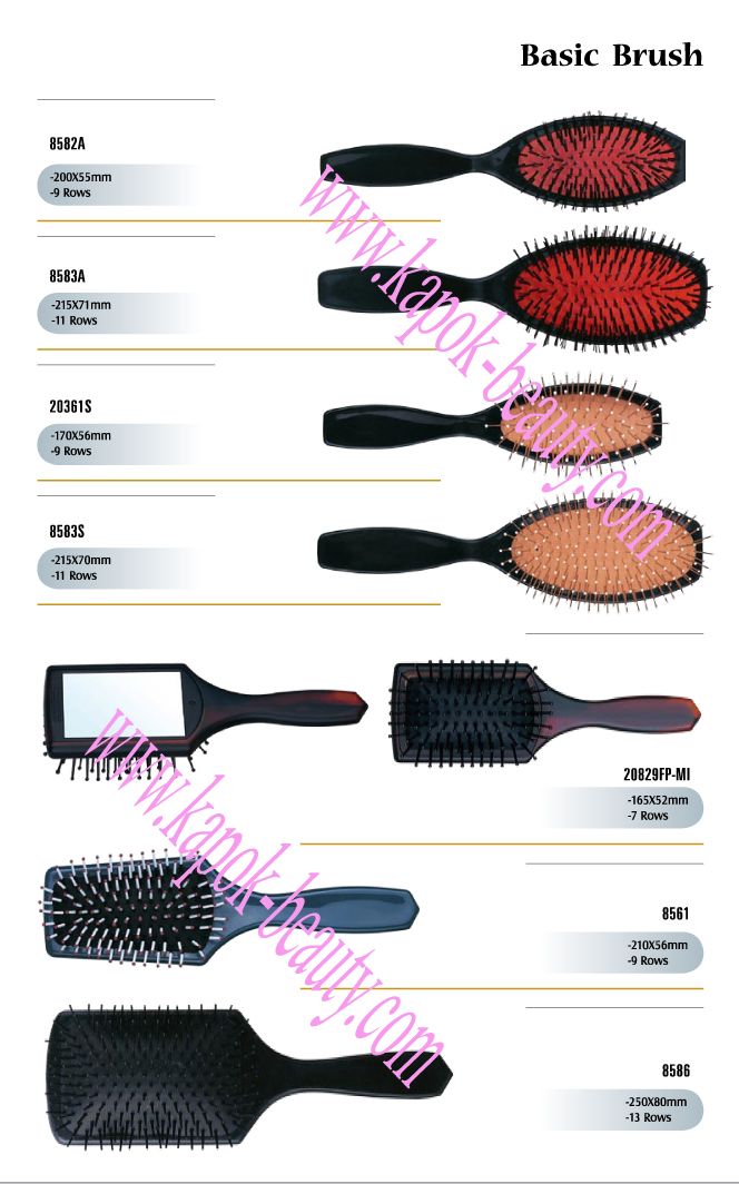 Basic hair brushes