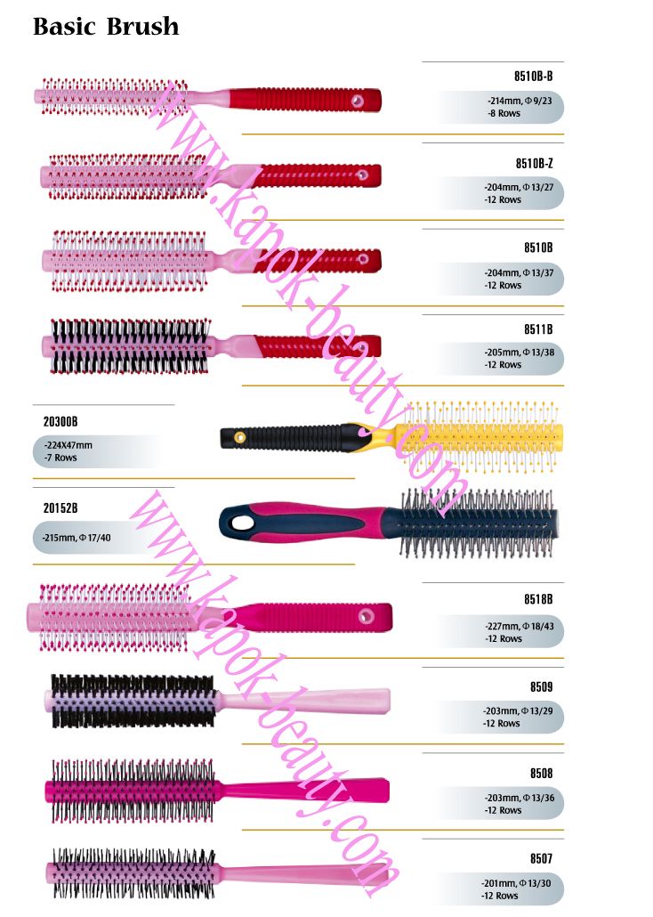 Basic hair brushes