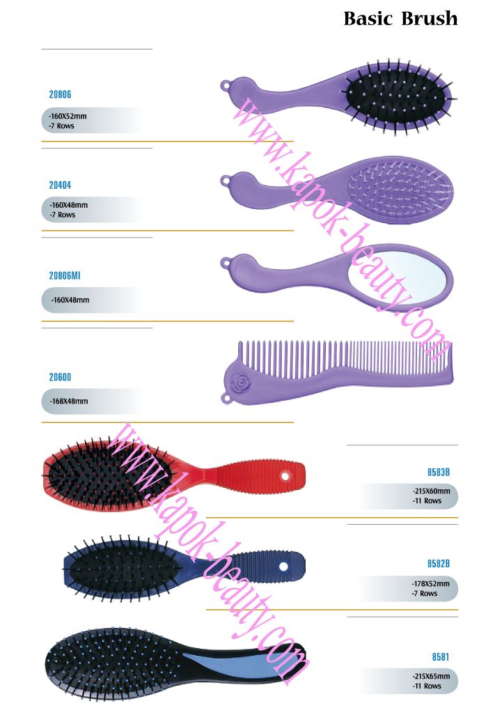 Basic hair brushes