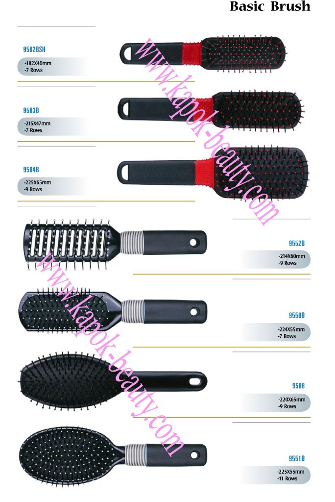 Basic hair brushes