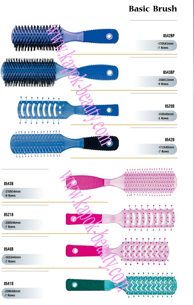 Basic hair brushes