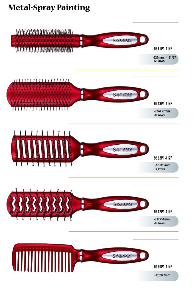 Metal Spraying Hair Brushes