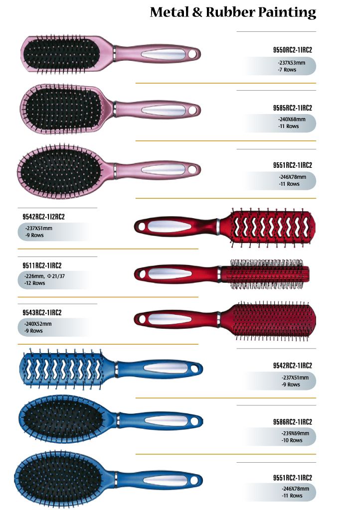 Metal Spraying Hair Brushes
