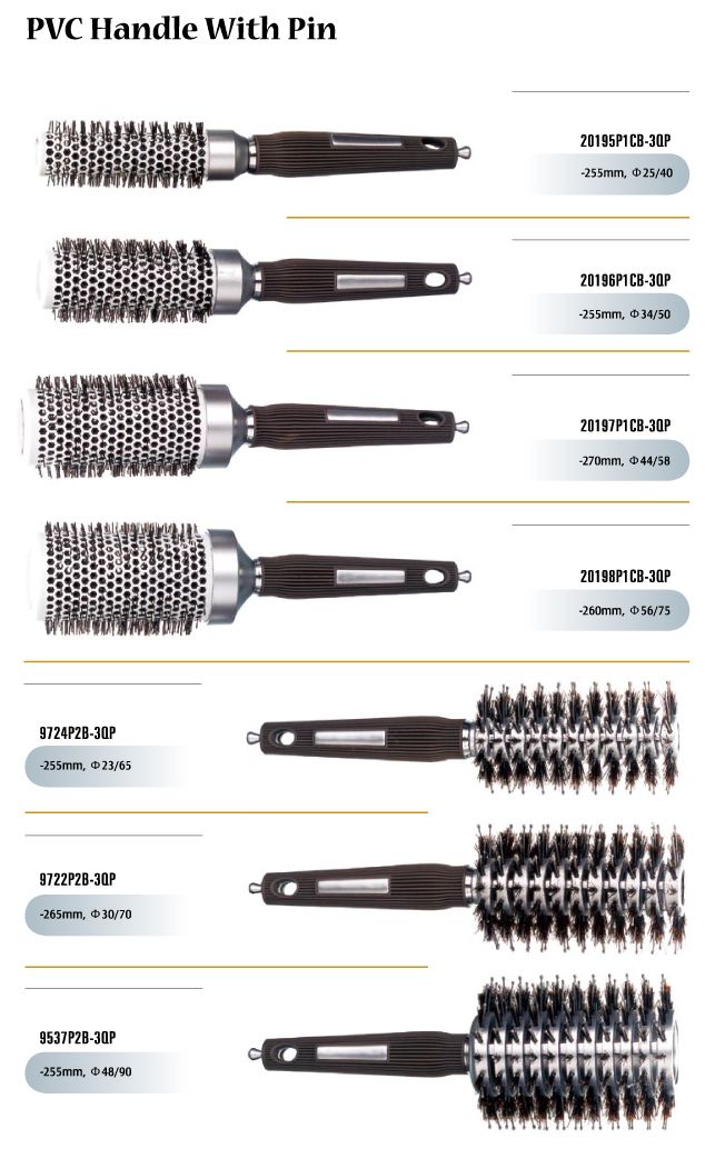 PVC Handle Soft Hair Brushes