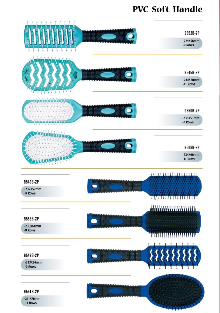 PVC Handle Soft Hair Brushes