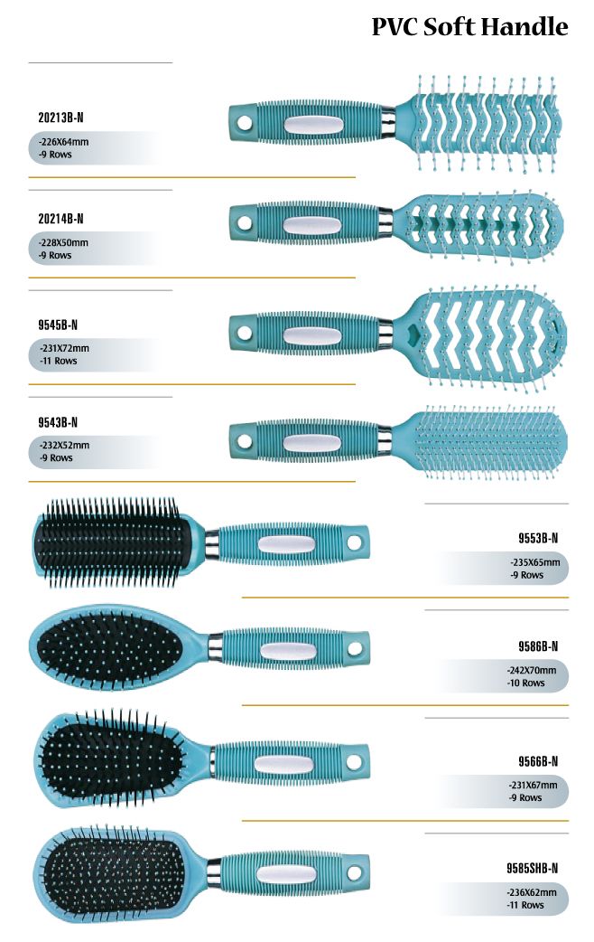 PVC Handle Soft Hair Brushes