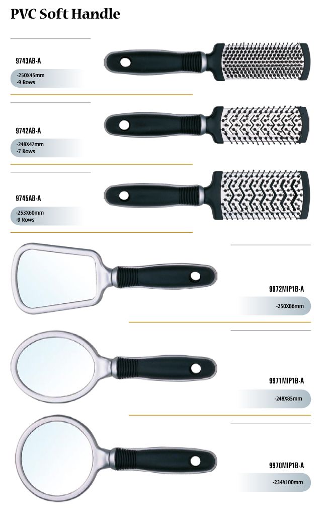 PVC Handle Soft Hair Brushes