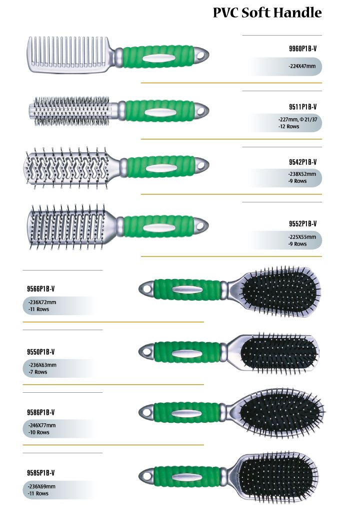 PVC Handle Soft Hair Brushes