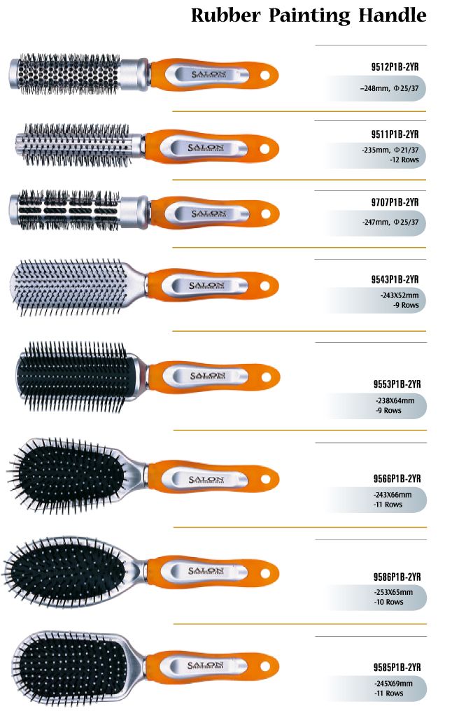 Rubber painting Hair Brushes
