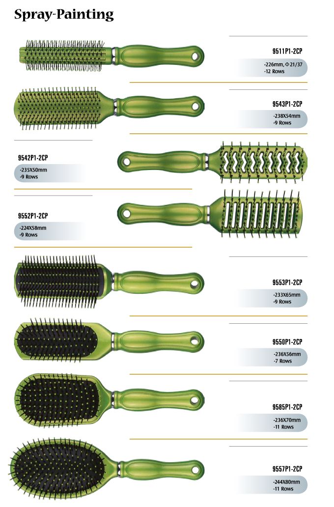 Spray painting Hair Brushes