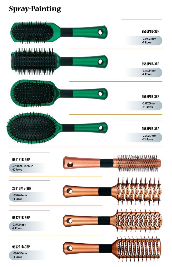 Spray painting Hair Brushes