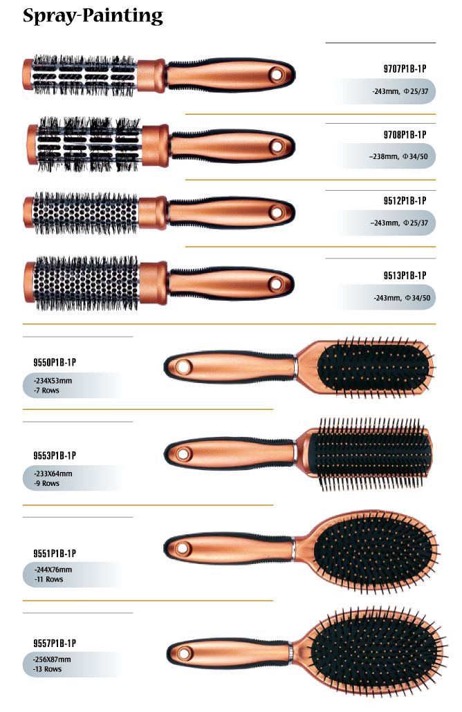 Spray painting Hair Brushes