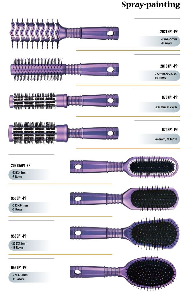 Spray painting Hair Brushes