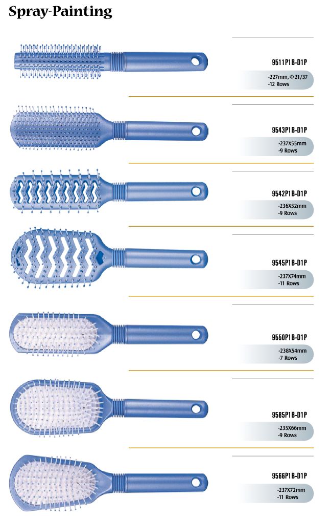 Spray painting Hair Brushes