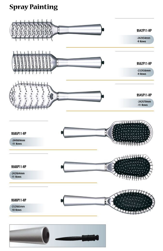 Spray painting Hair Brushes