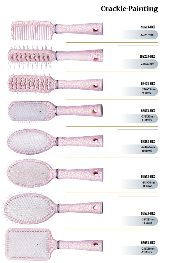 Crackle Painting Hair Brushes