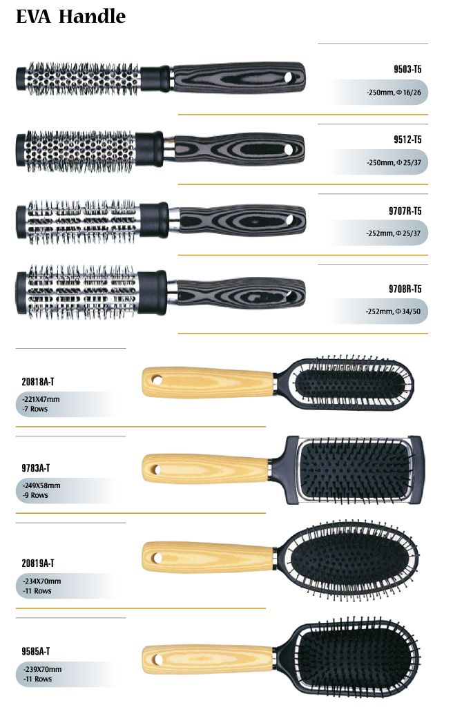 EVA Handle Hair Brushes