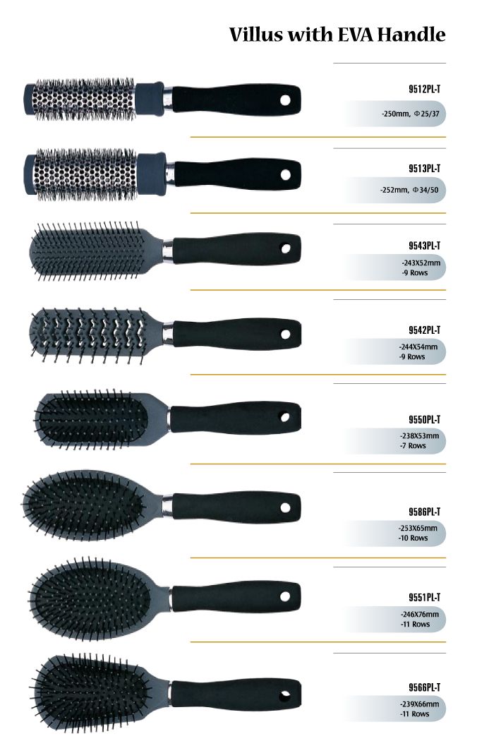 EVA Handle Hair Brushes