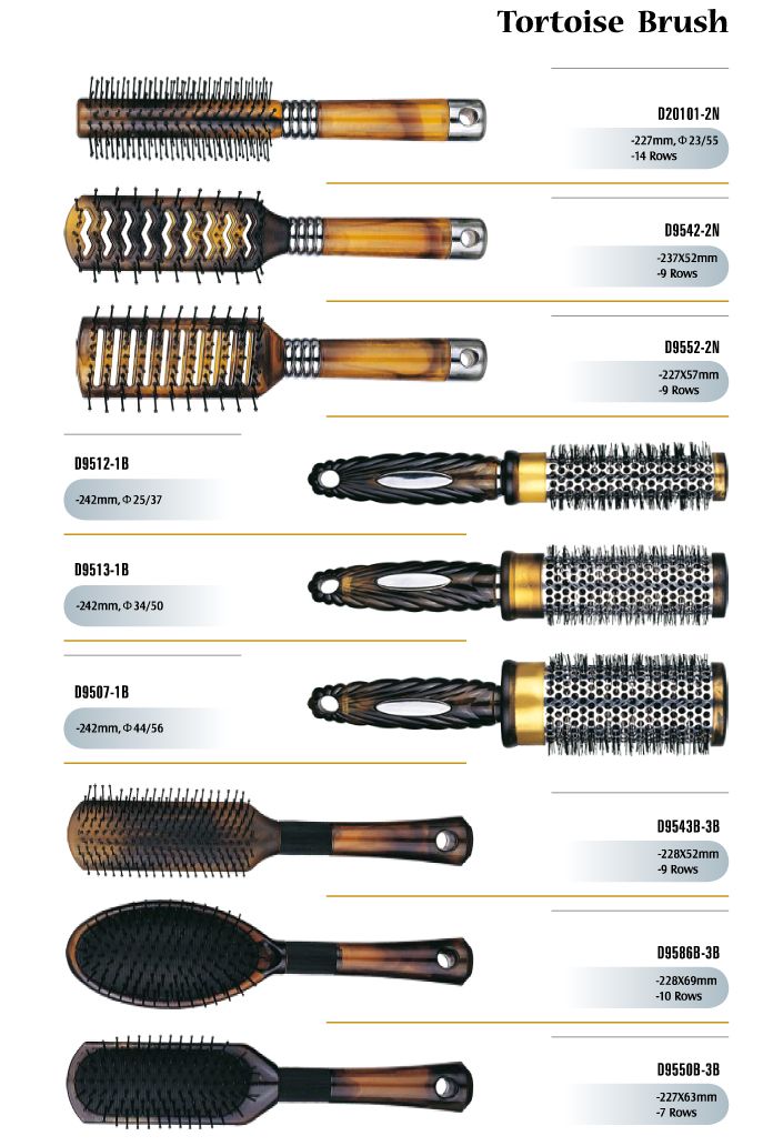 Tortoise Hair Brushes