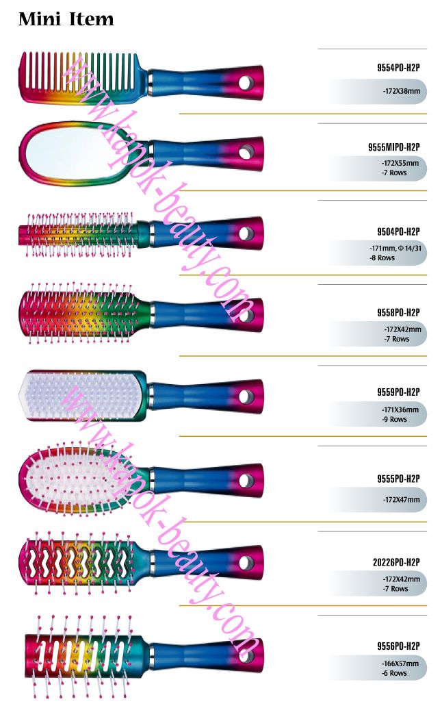 Rainbow Hair Brushes