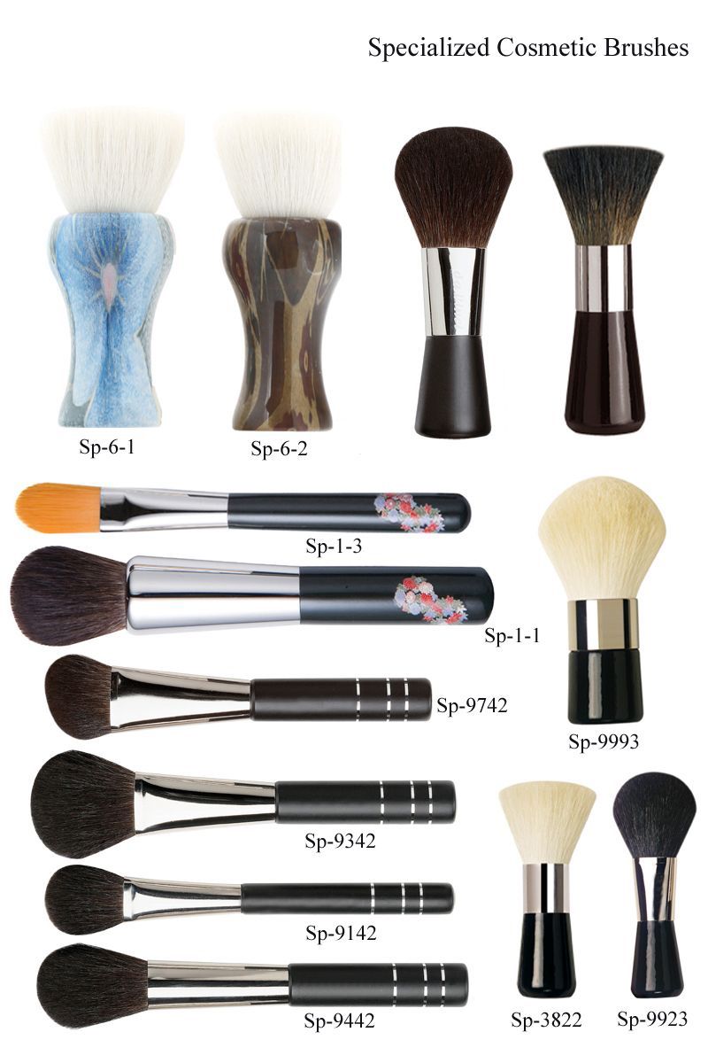 Cepillos cosméticos especializados