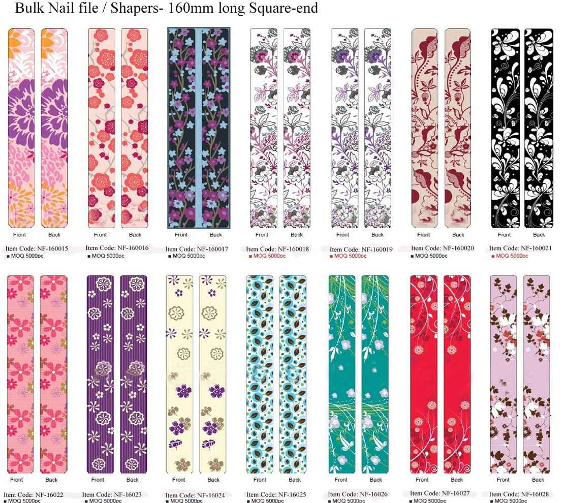 Bulk Nail Shapers for promotion