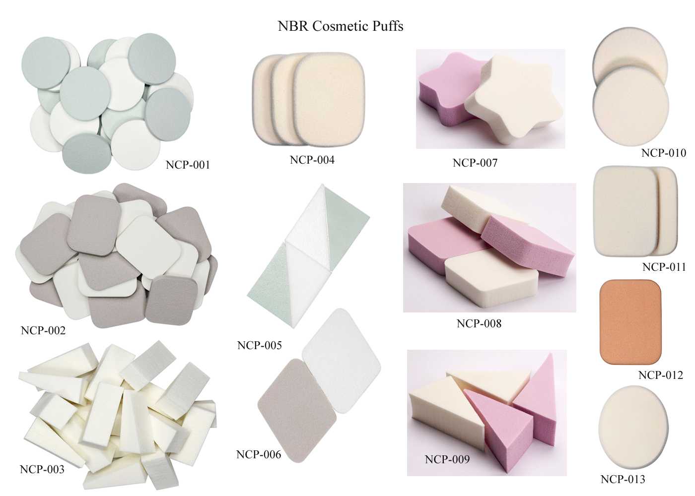 NBR Cosmetic Puffs