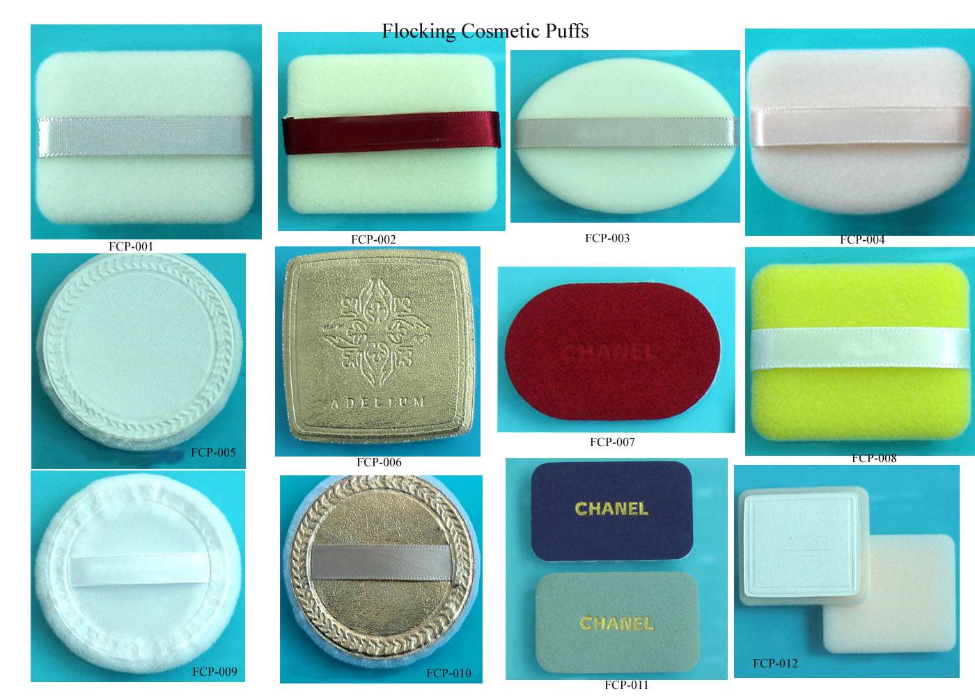 Flocking Cosmetic Puffs
