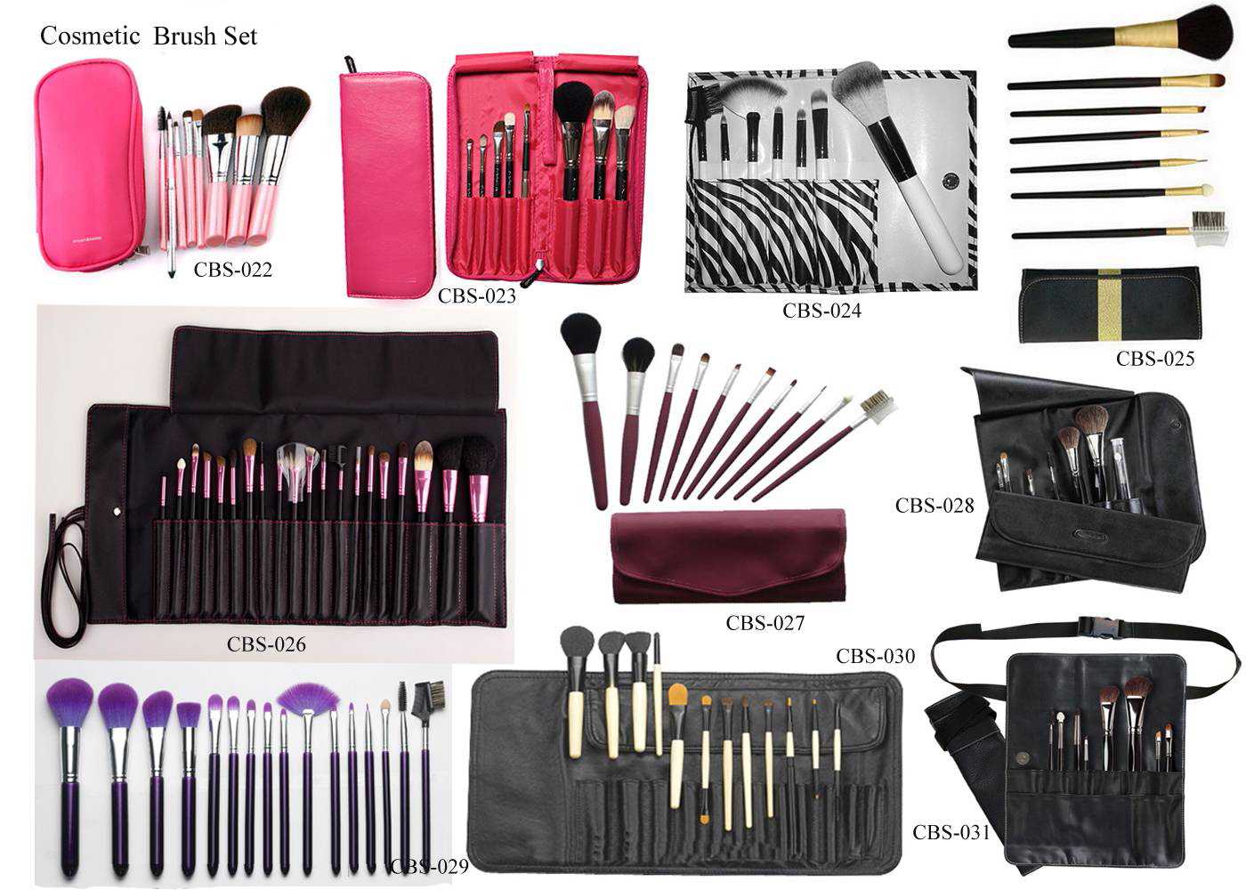 Cosmetic Brush Sets, makeup brush sets