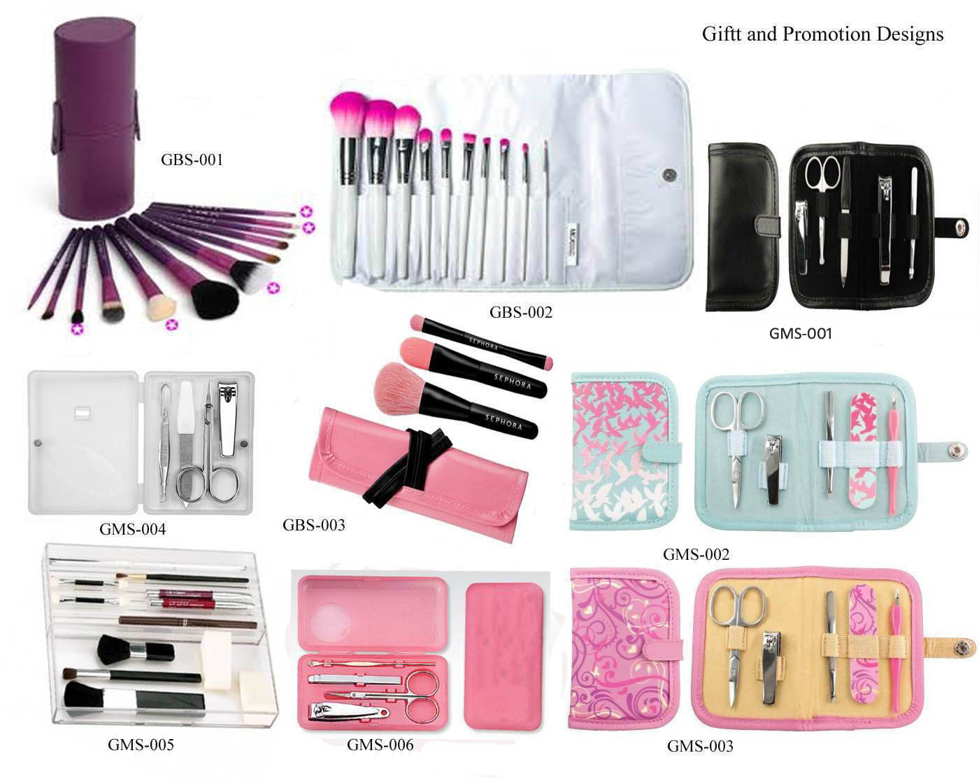 Cosmetic Brush Set and manicure set