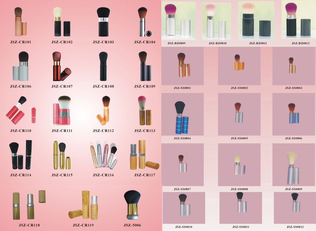 Professional brand private label Retractable makeup Cosmetic Brush OEM