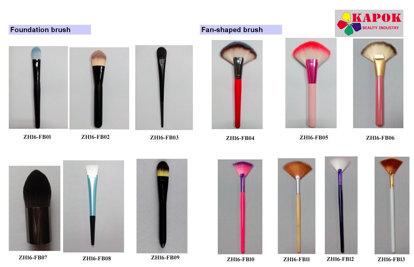 Professional brand private label air brush fan brush eyeshadow brush foundation brush makeup Cosmetic Brush OEM