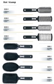 Hot-Stamp Hair Brushes