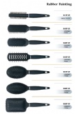 Rubber painting Hair Brushes