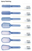 Spray painting Sky Blue Hair Brushes