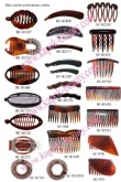 plastic side combs and banana combs