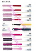 Essential basic rosy hair brushes set