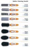 Rubber painting Hair Brushes