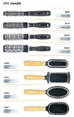 EVA Handle Yellow Hair Brushes Set