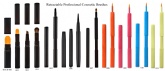 Pinceles de maquillaje retráctiles