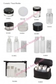 Plastic cosmetic / travel bottles