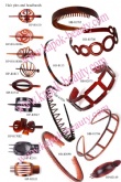 Platic hair pins and headbands